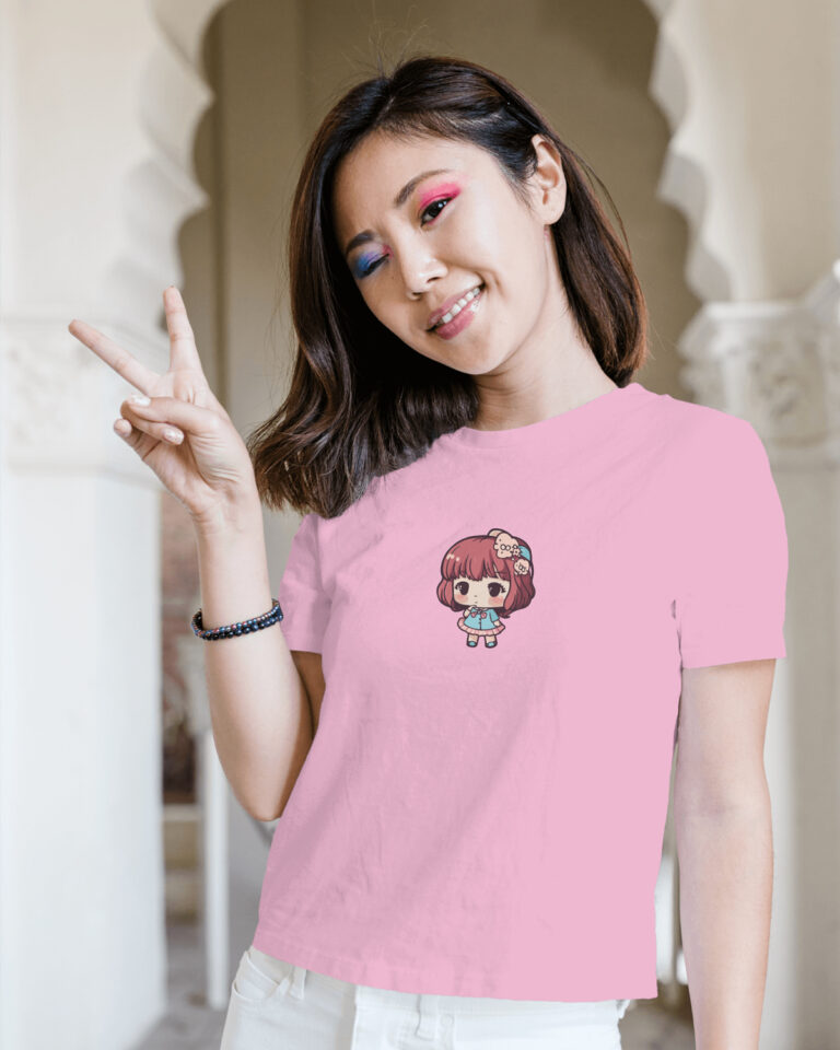 Camiseta Lindo Japonés: Chica Kawaii