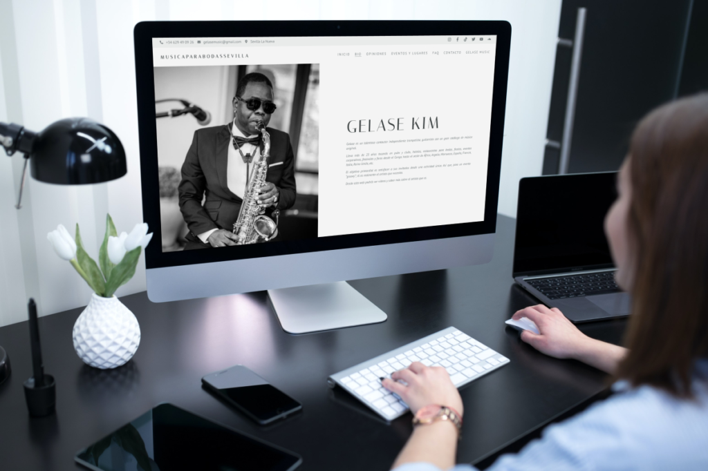 web de MÚSICA PARA BODAS SEVILLA de Gelase Kim - musicaparabodassevilla.es