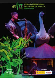 45º FERIA INTERNACIONAL DEL TÍTERE DE SEVILLA. Del 13 al 25 de mayo de 2025, la Feria Internacional del Títere de Sevilla se celebrará en el Teatro Alameda. Este evento es el festival de títeres más antiguo de España y el programa del ICAS con más ediciones. La feria incluirá funciones escolares y familiares, teatro de calle y pasacalles para todos los públicos, así como espectáculos de títeres para jóvenes y adultos. Además, habrá talleres y exposiciones que completarán una oferta lúdica y cultural variada y atractiva, disfrutada por miles de espectadores de todas las edades.