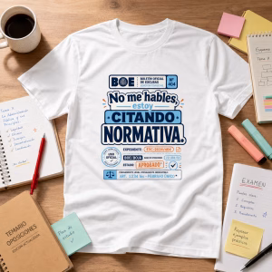 Camiseta “No me hables, estoy citando normativa” — Regalo divertido para opositores y profes