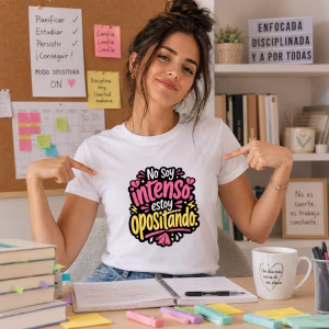 Camiseta “No soy intenso, estoy opositando” — Regalo divertido para opositores