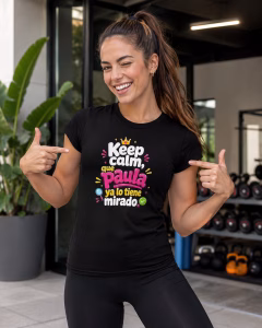 Keep calm, que Paula ya lo tiene mirado – Camiseta divertida con nombre