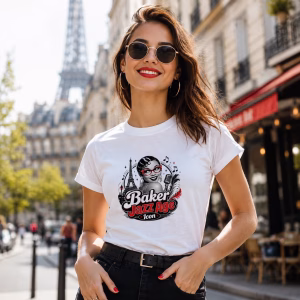 Camiseta Baker Jazz Age Icon – Josephine Baker Cultura Po