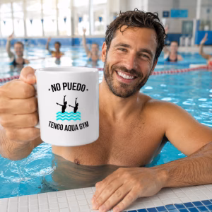 Taza No puedo, tengo Aqua Gym – Regalo divertido para amantes del aquagym