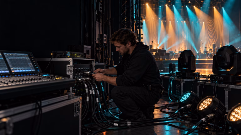 DMX512 explicado desde cero: guía básica para iluminación escénica
